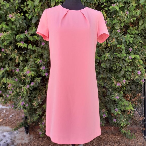 WHO*S WHO Italian Made Pink Shift Dress NWT Great for Homecoming SIZE 6 - Picture 4 of 16